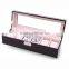 High class velvet insert wrist watch storage box with cushion