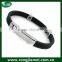 Hot Selling Business Gift Silicone Bracelet With Metal Clasp