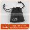 Manufacturer black leather drawstring pouches bag