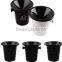 Fabrications Acrylic, 2 Piece Wine Spittoon and Wine casting Spittoon - Black