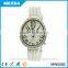 latest lady luxury quartz MOP dial crystal watch