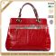 S357-A2307 gorgeous red handbags elegant lady satchels factory price crocodile handbags 2015 leather