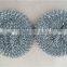 Galvanized iron wire mesh scrubber for dish washing pot scourer