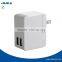 2 port micro usb travel charger 5V 2.5A mobile phone home charger
