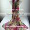 Peony flower paintings pashmina shawl