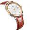 Most popular China online shopping women leather couple lover wrist watch