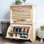 Hot Sale Modern Shutter Style Wooden Shoe Cabinet In Living Room
