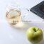 Hot sale China factory OEM export home use 500ml handle pyrex borosilicate glass cup with lid for juice tea water milk drinking