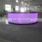 3d hotel interior design curved counter design/ reception desk
