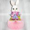 handmade tissue paper honeycomb easter bunny craft easter decoration