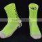 Hot sales anti-slip knee high crew socks with custom logo