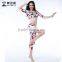 Wuchieal 2015 Hign Quality New Fashion Printing Belly Dance Costumes for Practice or Performance