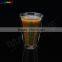 Fashion Design Mouthblown Heat Resistance Double Wall With Decal Design Drinkware Coffee Tea Milk Glass Cup