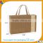 brown gift packaging cardboard box with handle