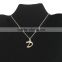 Hot Selling W letters Necklace, Alphabet W charms Necklace wholesale