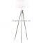 2017 hotel decorative black floor light 3 legs with linen shade good for inn decor high end tripod standing lamp