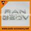 Luxury chrome car emblem ran geov diamante letters