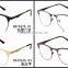 ADE WU Fashion Women Glasses Half Rim Stainless Steel Optical Frame Metal Eyeglasses Frame Clear Lens Glasses