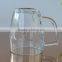 Glass beer mug with handle
