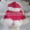 new fashiion cashmere cape with real fox fur trim with Fur Hood for child