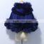 wholesale genuine cashmere cape with fox fur hood trim CC07