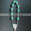 turquoise stone bead rosary necklace decade rosary,catholic necklace