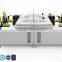 Factory price luxurious four-seater MFC office furniture desk design