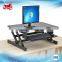 Adjustable monitor office computer desk for standing and sitting