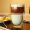250ml/350ml/450ml/650ml Double Wall Coffee Mug Tea Cups Thermal Espresso glasses, Mouth blowing Pyrex borosilicate glass cup.