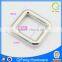 Q-6739 decorative pin belt buckle for bags metal buckle supplier shiny silver