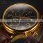 IMPERIAL KS Mens Coffee Leather Automatic Analog Mechanical Wrist Watch