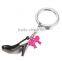 black high heel keychains, custom design metal keychains, custom design metal black high heel keychains manufacture