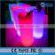 pe material RGB color changing remote control party occasion ice bucket, led champagne cooler