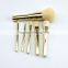 Rose gold 7pcs beauty cosmetic makeup foundation brush set wholesale