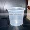 clear corner plastic flower pot