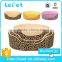 low MOQ fashion coloful leopard print Cotton Stuffed Round Shaped cat bed