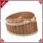 Handcraft decoration rattan bakery store or supermarket using bread display stand