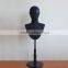 Black color man woman mannequin head shoulder two functions fabric mannequin head