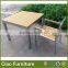 Plastic wood outdoor table and chair