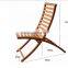 Folding bamboo chair for outdoor relaxing