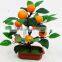 High quality atificial Orange tree bonsai real touch wholesale for indoor & outdoor decoration