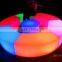 LED colorful garden dining table bench seats /classic long cube bench