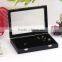 Black Wooden Leather Jewelry Display Stand Ring Tray