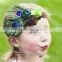 Fashion girl peacock feather headband wholesale for hair accessories