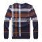 Raidyboer Men's Check Long Sleeve t Shirt (cotton/polyester ) With Round Neck