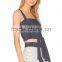 Wholesale Women Apparel Wrap Styling Waist-tie Dot Fitted Tank Top(DQE0402T)