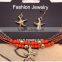 Hot selling starfish charm custom charm seed bead multi-strand bracelets earrings set from Yiwu factory