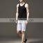 Mens black plain custom gym stringer vest