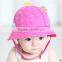 F10019H Hot Selling Cartoon Bear Pattern Summer Hats Korea Style Baby Caps