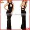Elegant Floor Length Cut Out Latest Gown Designs Women Evening Gown